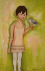 Ragazza con un falco, 2010